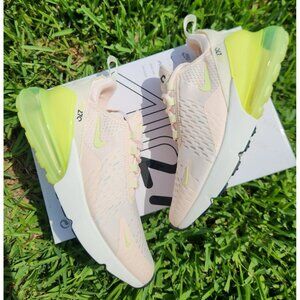 6.5 WOMEN'S NIKE AIR MAX 270 GUAVA ICE  / LIME AH6789-802 RUNNING SNEAKERS